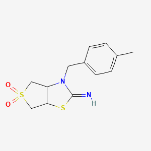 3-(4-methylbenzyl)tetrahydrothieno[3,4-d][1,3]thiazol-2(3H)-imine 5,5-dioxide