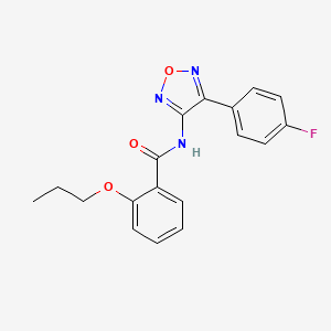 N-[4-(4-fluorophenyl)-1,2,5-oxadiazol-3-yl]-2-propoxybenzamide