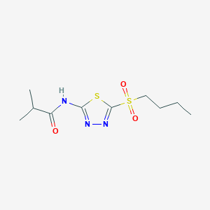 N-[(2Z)-5-(butylsulfonyl)-1,3,4-thiadiazol-2(3H)-ylidene]-2-methylpropanamide