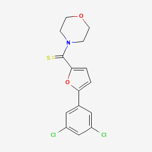 molecular formula C15H13Cl2NO2S B12222440 [5-(3,5-Dichlorophenyl)furan-2-yl](morpholin-4-yl)methanethione 