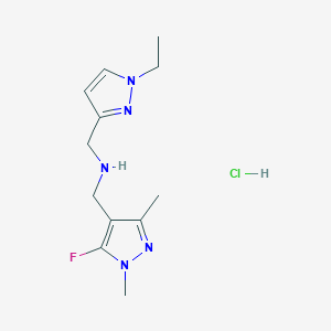 1-(1-ethyl-1H-pyrazol-3-yl)-N-[(5-fluoro-1,3-dimethyl-1H-pyrazol-4-yl)methyl]methanamine