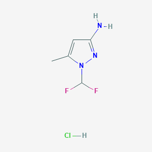 1-(Difluoromethyl)-5-methyl-1H-pyrazol-3-amine hydrochloride