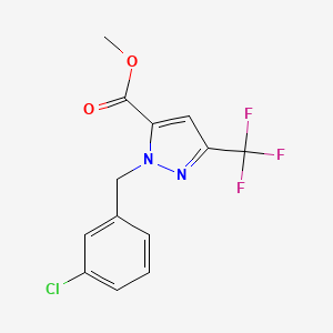 Methyl 1-(3-chlorobenzyl)-3-(trifluoromethyl)-1H-pyrazole-5-carboxylate