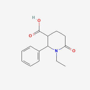 (2{R},3{R})-1-ethyl-6-oxo-2-phenylpiperidine-3-carboxylic acid