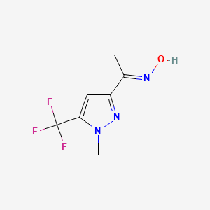 (1E)-1-[1-Methyl-5-(trifluoromethyl)-1H-pyrazol-3-yl]ethanone oxime