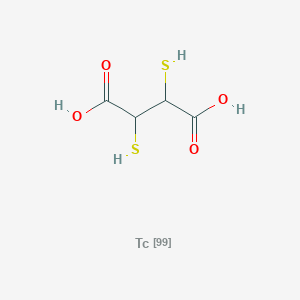 molecular formula C4H6O4S2Tc B1222251 Technetium Tc 99m succimer CAS No. 65438-08-6