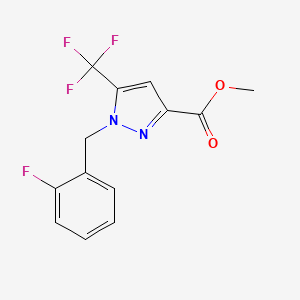 Methyl 1-(2-fluorobenzyl)-5-(trifluoromethyl)-1H-pyrazole-3-carboxylate