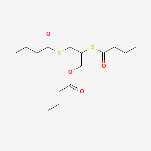 molecular formula C15H26O4S2 B1222258 2,3-Dimercapto-1-propanol tributyrate CAS No. 58428-97-0