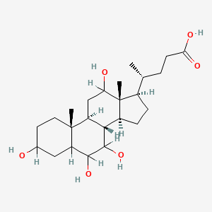 molecular formula C24H40O6 B1222259 3,6,7,12-四羟基胆酸 CAS No. 63266-88-6