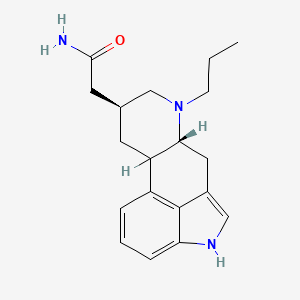 molecular formula C19H25N3O B1222260 6-Propylergoline-8-acetamide CAS No. 67658-45-1
