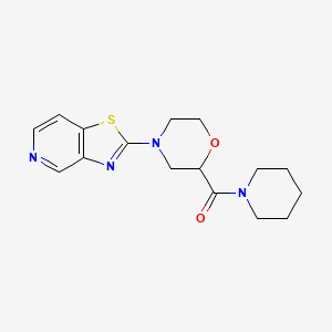 2-(Piperidine-1-carbonyl)-4-{[1,3]thiazolo[4,5-c]pyridin-2-yl}morpholine