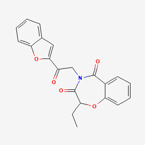 4-[2-(1-benzofuran-2-yl)-2-oxoethyl]-2-ethyl-1,4-benzoxazepine-3,5(2H,4H)-dione