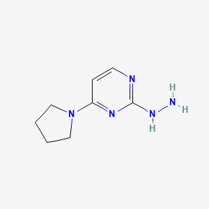 2-Hydrazinyl-4-(pyrrolidin-1-yl)pyrimidine