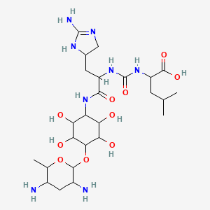 molecular formula C25H46N8O10 B1222263 Minosaminomycin CAS No. 51746-09-9