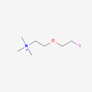 molecular formula C7H17INO+ B1222266 O-(2-Iodoethyl)choline CAS No. 76584-53-7