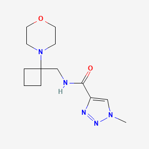 1-methyl-N-{[1-(morpholin-4-yl)cyclobutyl]methyl}-1H-1,2,3-triazole-4-carboxamide