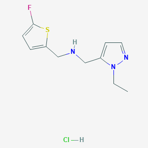 1-(1-ethyl-1H-pyrazol-5-yl)-N-[(5-fluoro-2-thienyl)methyl]methanamine