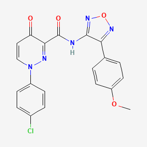 1-(4-chlorophenyl)-N-[4-(4-methoxyphenyl)-1,2,5-oxadiazol-3-yl]-4-oxo-1,4-dihydropyridazine-3-carboxamide