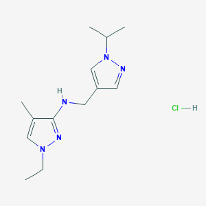 1-ethyl-N-[(1-isopropyl-1H-pyrazol-4-yl)methyl]-4-methyl-1H-pyrazol-3-amine