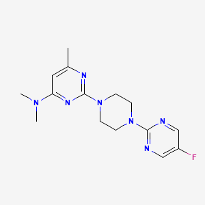 2-[4-(5-fluoropyrimidin-2-yl)piperazin-1-yl]-N,N,6-trimethylpyrimidin-4-amine