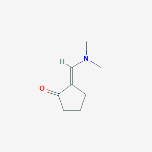 molecular formula C8H13NO B12222760 (2E)-2-[(dimethylamino)methylene]cyclopentanone hydrochloride 