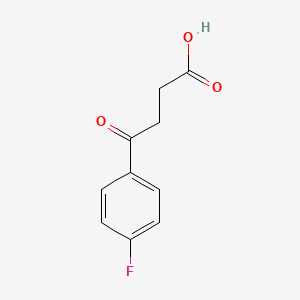 molecular formula C10H9FO3 B1222277 3-(4-氟苯甲酰)丙酸 CAS No. 366-77-8