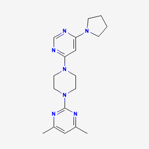 4-[4-(4,6-Dimethylpyrimidin-2-yl)piperazin-1-yl]-6-(pyrrolidin-1-yl)pyrimidine