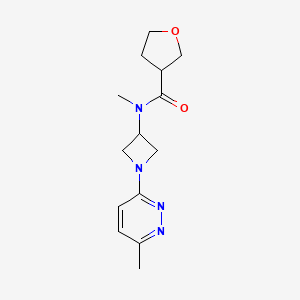 N-methyl-N-[1-(6-methylpyridazin-3-yl)azetidin-3-yl]oxolane-3-carboxamide