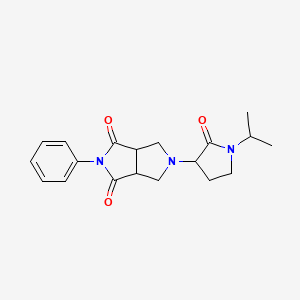 5-[2-Oxo-1-(propan-2-yl)pyrrolidin-3-yl]-2-phenyl-octahydropyrrolo[3,4-c]pyrrole-1,3-dione