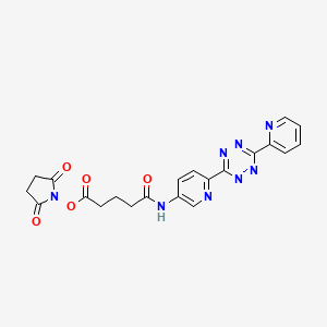 2,5-Dioxopyrrolidin-1-yl 5-oxo-5-((6-(6-(pyridin-2-yl)-1,2,4,5-tetrazin-3-yl)pyridin-3-yl)amino)pentanoate