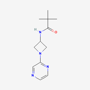 2,2-dimethyl-N-[1-(pyrazin-2-yl)azetidin-3-yl]propanamide