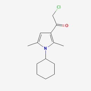 2-Chloro-1-(1-cyclohexyl-2,5-dimethyl-1H-pyrrol-3-yl)ethanone