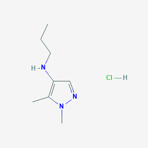 1,5-dimethyl-N-propylpyrazol-4-amine;hydrochloride