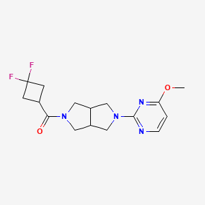 2-[5-(3,3-Difluorocyclobutanecarbonyl)-octahydropyrrolo[3,4-c]pyrrol-2-yl]-4-methoxypyrimidine