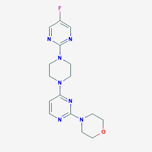 4-{4-[4-(5-Fluoropyrimidin-2-yl)piperazin-1-yl]pyrimidin-2-yl}morpholine