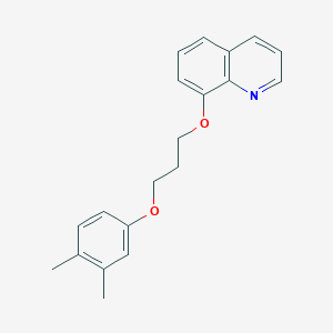 molecular formula C20H21NO2 B1222293 8-[3-(3,4-Dimethylphenoxy)propoxy]quinoline 