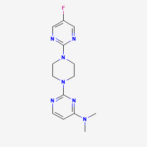 2-[4-(5-fluoropyrimidin-2-yl)piperazin-1-yl]-N,N-dimethylpyrimidin-4-amine