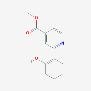 molecular formula C13H15NO3 B12222963 Methyl 2-(2-hydroxycyclohex-1-enyl)pyridine-4-carboxylate 