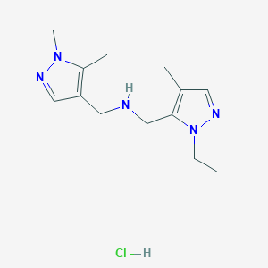 1-(1,5-dimethyl-1H-pyrazol-4-yl)-N-[(1-ethyl-4-methyl-1H-pyrazol-5-yl)methyl]methanamine