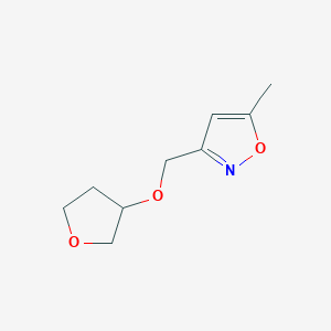 5-Methyl-3-[(oxolan-3-yloxy)methyl]-1,2-oxazole