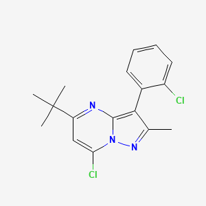 5-Tert-butyl-7-chloro-3-(2-chlorophenyl)-2-methylpyrazolo[1,5-a]pyrimidine