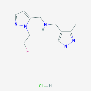 1-(1,3-dimethyl-1H-pyrazol-4-yl)-N-{[1-(2-fluoroethyl)-1H-pyrazol-5-yl]methyl}methanamine