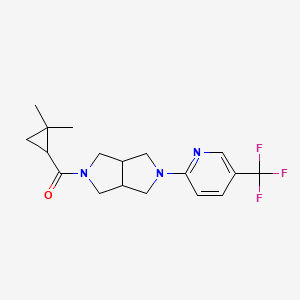 2-[5-(2,2-Dimethylcyclopropanecarbonyl)-octahydropyrrolo[3,4-c]pyrrol-2-yl]-5-(trifluoromethyl)pyridine