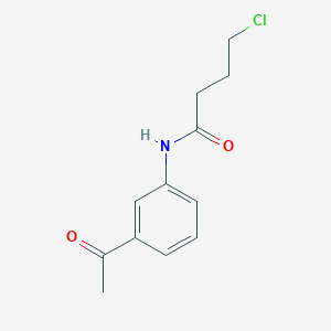 N-(3-acetylphenyl)-4-chlorobutanamide