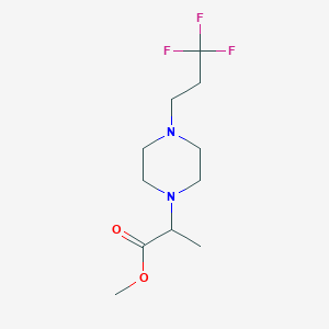 Methyl 2-[4-(3,3,3-trifluoropropyl)piperazin-1-yl]propanoate