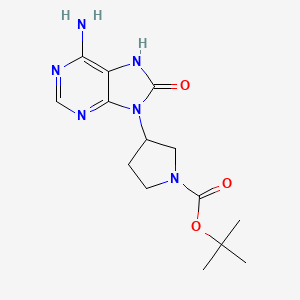 (R)-6-Amino-9-(1-Boc-3-pyrrolidinyl)-7H-purin-8(9H)-one