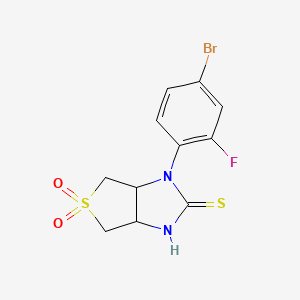 1-(4-bromo-2-fluorophenyl)tetrahydro-1H-thieno[3,4-d]imidazole-2(3H)-thione 5,5-dioxide