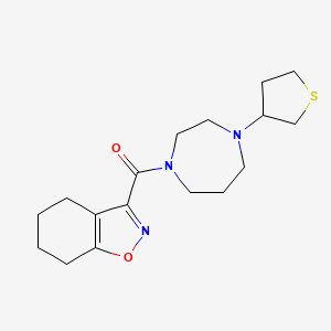 3-[4-(Thiolan-3-yl)-1,4-diazepane-1-carbonyl]-4,5,6,7-tetrahydro-1,2-benzoxazole