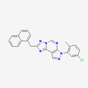 3-(5-Chloro-2-methylphenyl)-8-(naphthylmethyl)-6-hydropyrazolo[5,4-d]1,2,4-tri azolo[1,5-e]pyrimidine