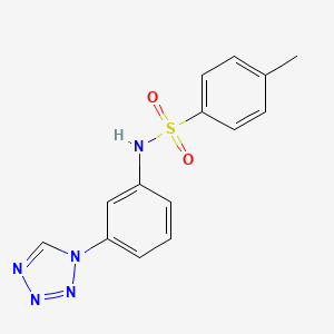 4-methyl-N-[3-(1H-tetrazol-1-yl)phenyl]benzenesulfonamide